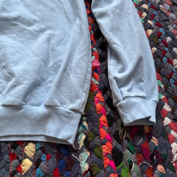 Morning Sun Blue Polar Bear Embroidered Crewneck Sweatshirt Women's Size Small - Picture 15 of 16